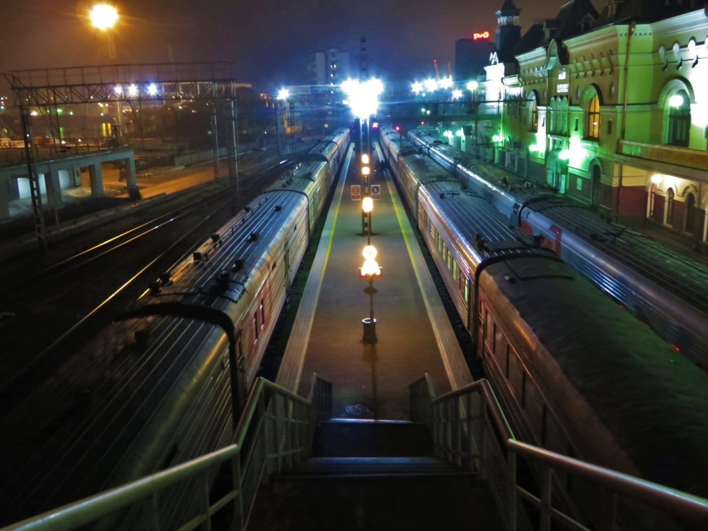 One of the stations at the Trans-Siberian Railway