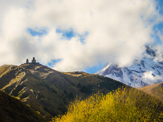 A beautiful monastery on top of the mountain