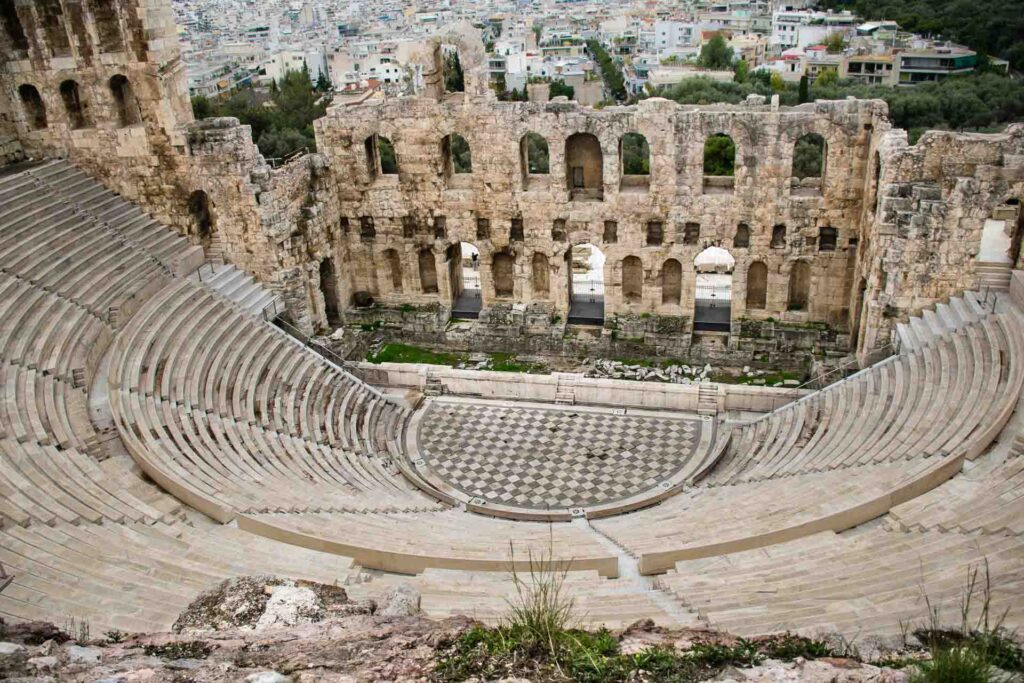 O teatro de Dionísio em Atenas
