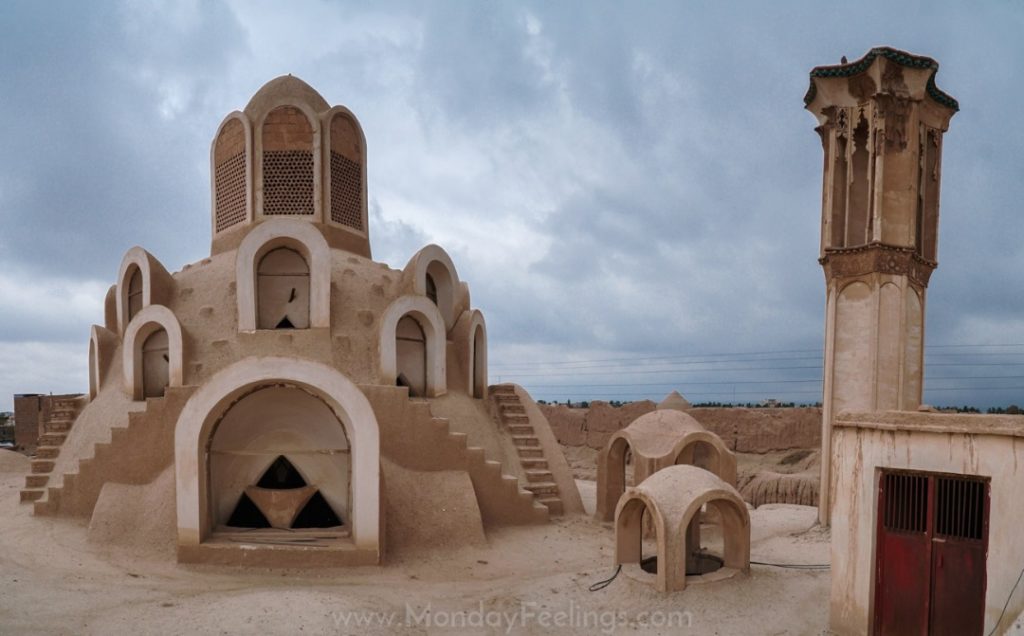 Roof of the Borujerdi Historical House in Kashan, Iran