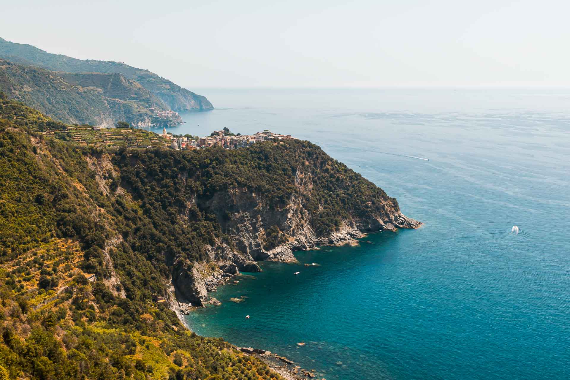 Vista panorâmica de Cinque Terre