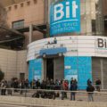 A entrada do BIT Milão expo