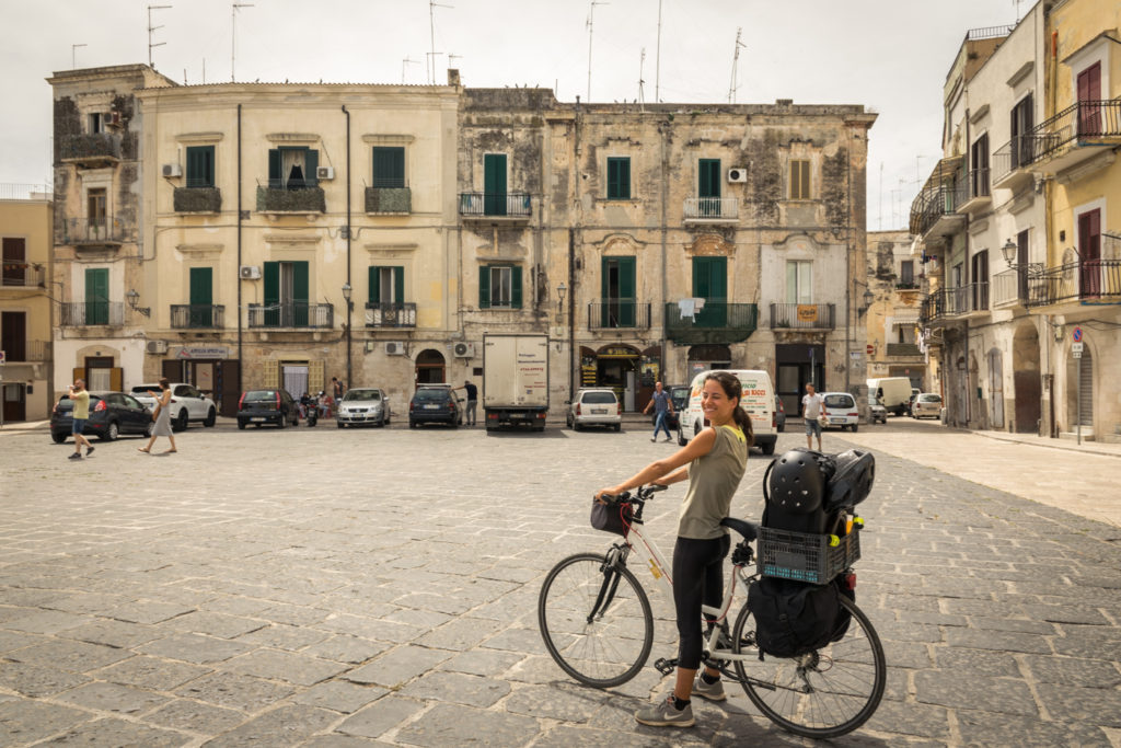 Fernanda by bike in Bari, Puglia