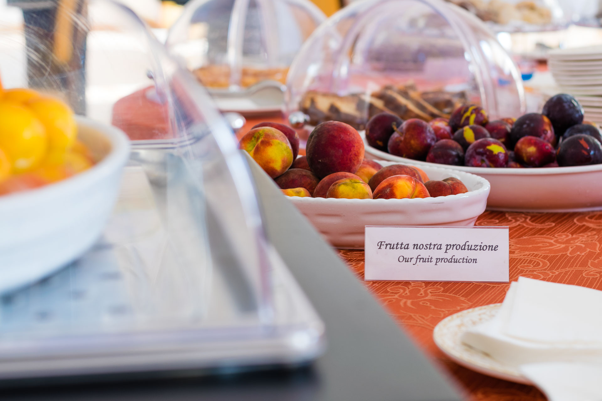 A table full of fruits and sweets