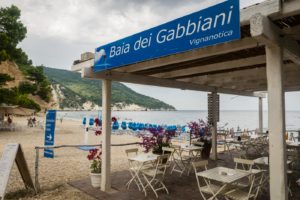 Gargano Puglia The entrance for the Baia dei Gabbiani Beach