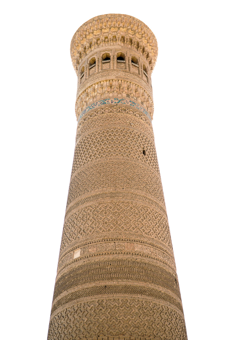 Minarete em Bukhara no Uzbequistão