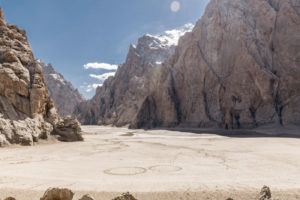 Kyrgyzstan tourist attractions Kel Suu Lake dried off