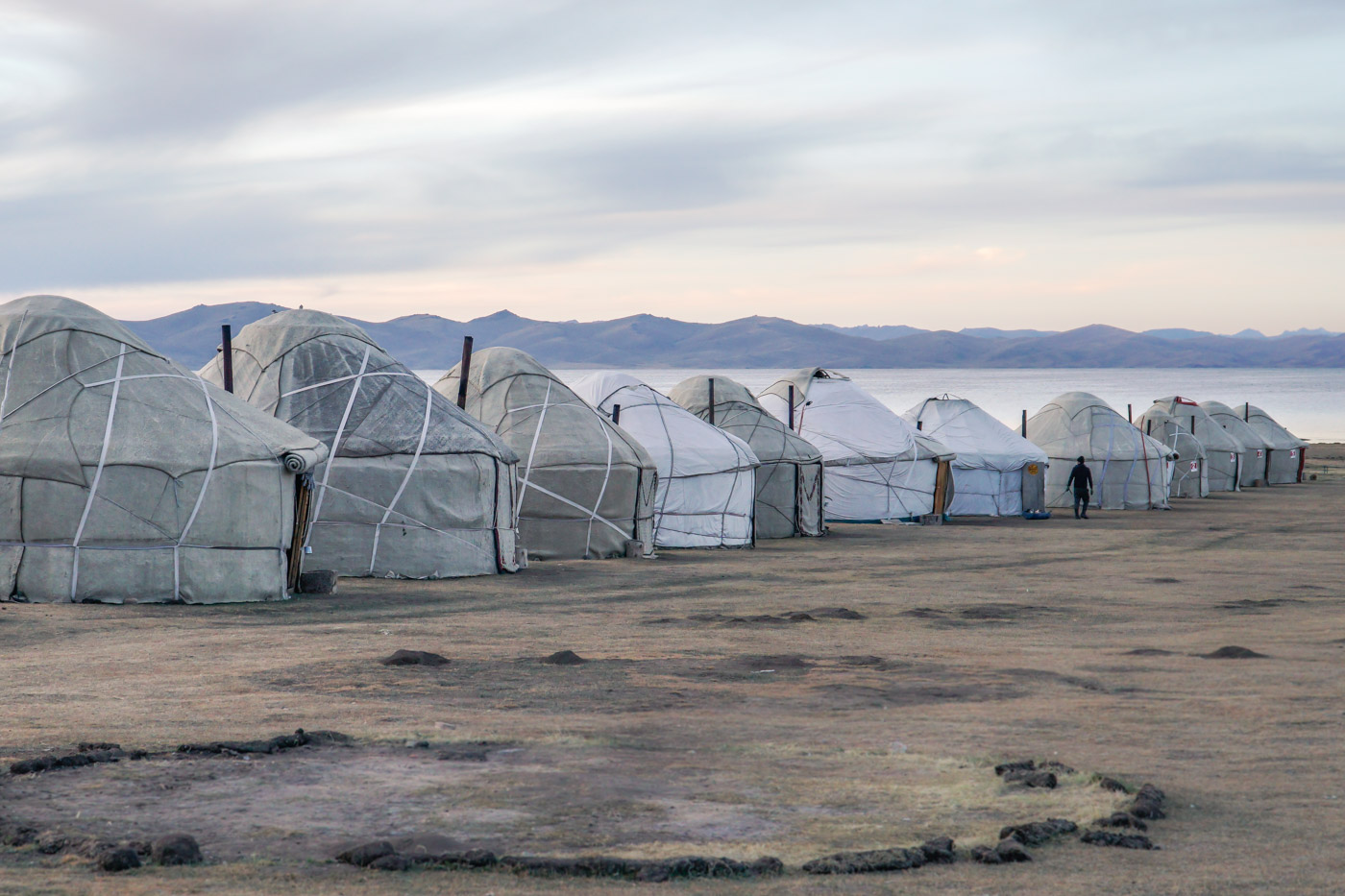 Yurt camp by the Kong Sul Lake