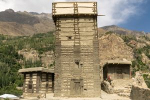 Vale de Hunza no Paquistão Altit Fort tower