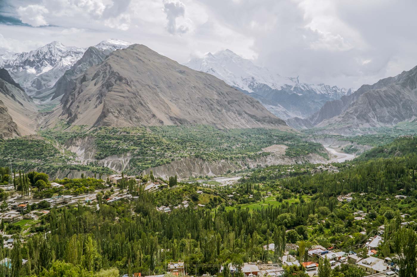 Vista panorâmica do Vale de Hunza