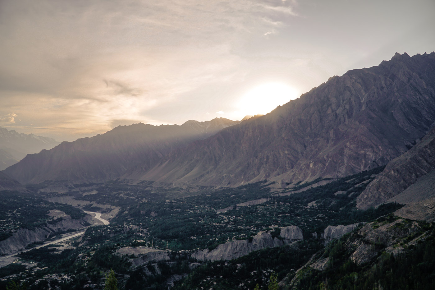 sunset in the eagle's nest