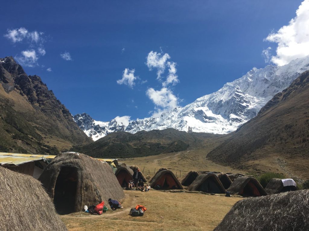 One of the campings along the Salkantay trek