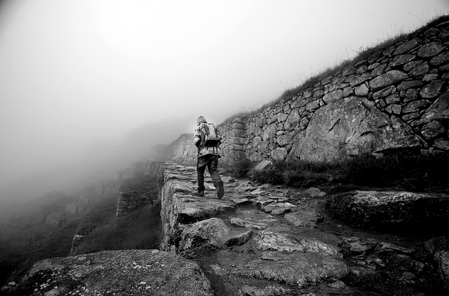 Man trekking the Salkantay Trek to Machu Picchu