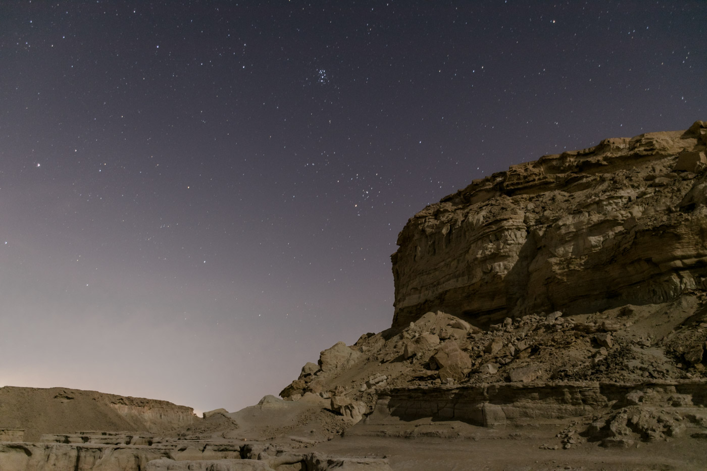 the stars seen from the Star Valley in Qeshm