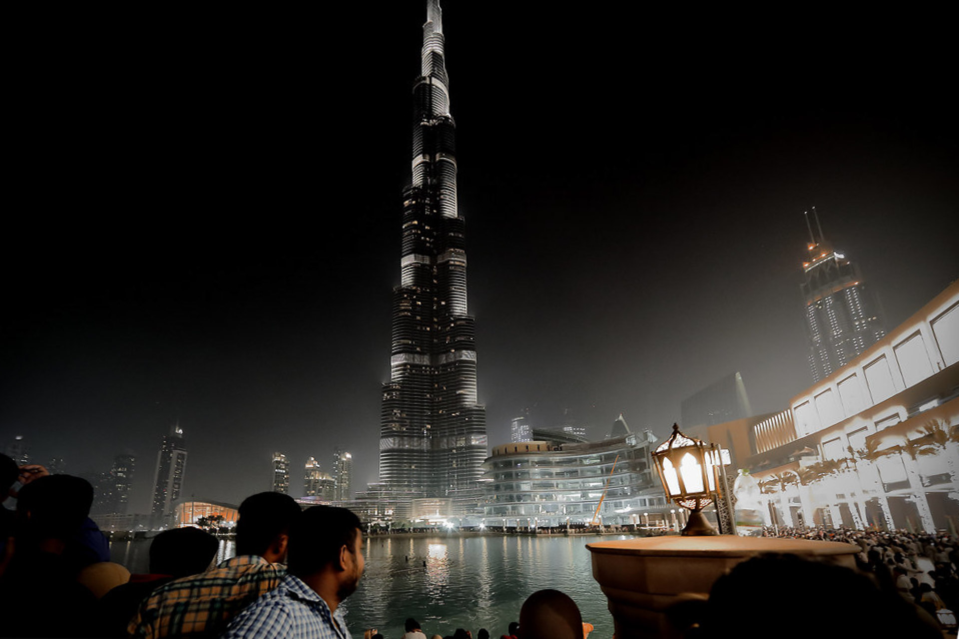 Burj Khalifa at night - must see on your Dubai 4 day itinerary