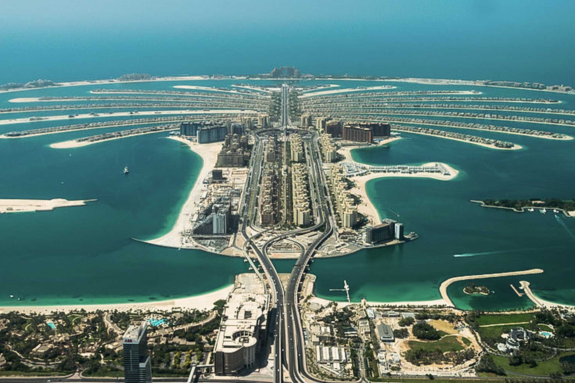 View of Palm Jumeirah in Dubai 4 day itinerary