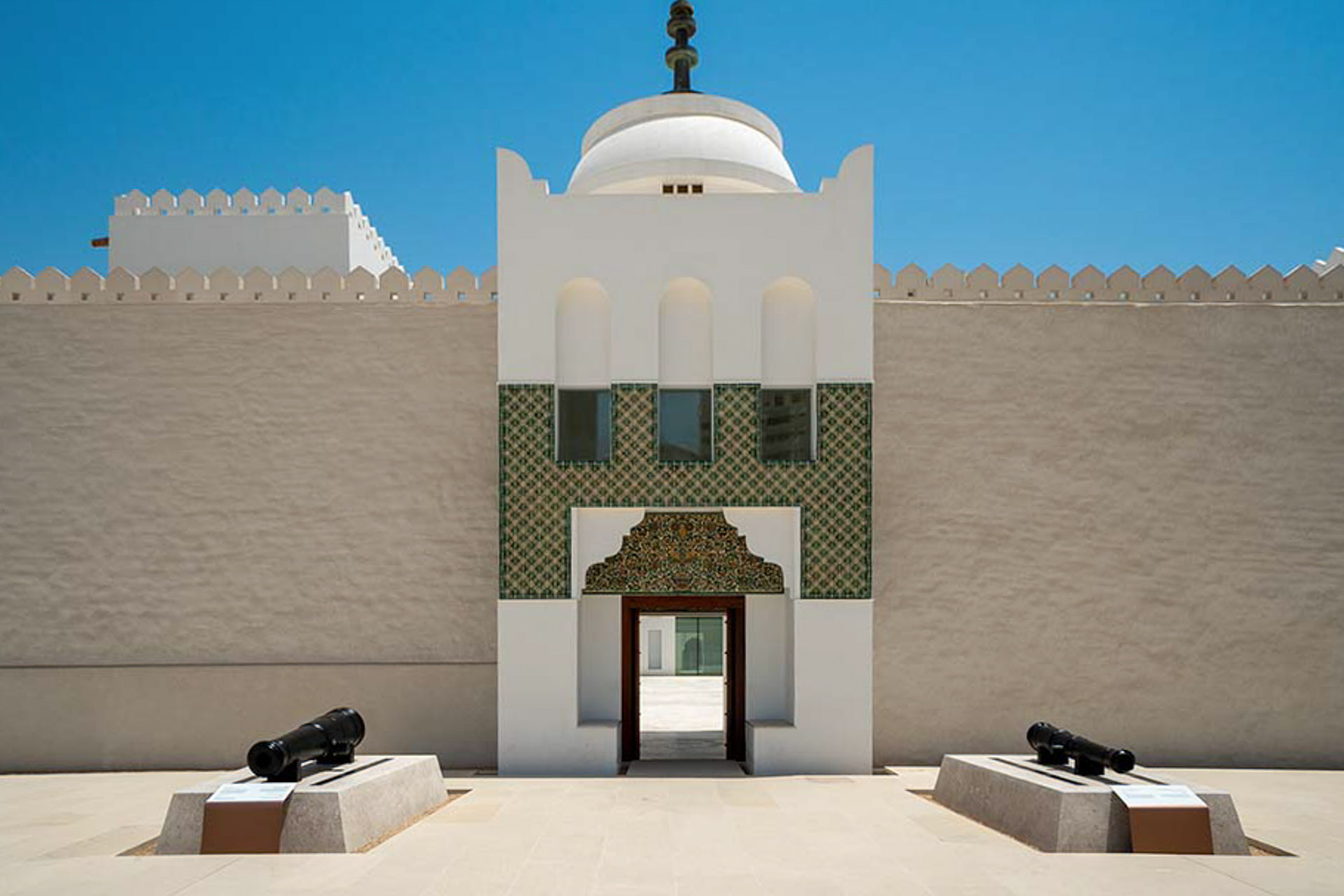 Entrance of Fort Qasr Al Hosn in Abu Dhabi