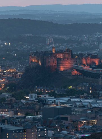 Edinburgh Castle at night