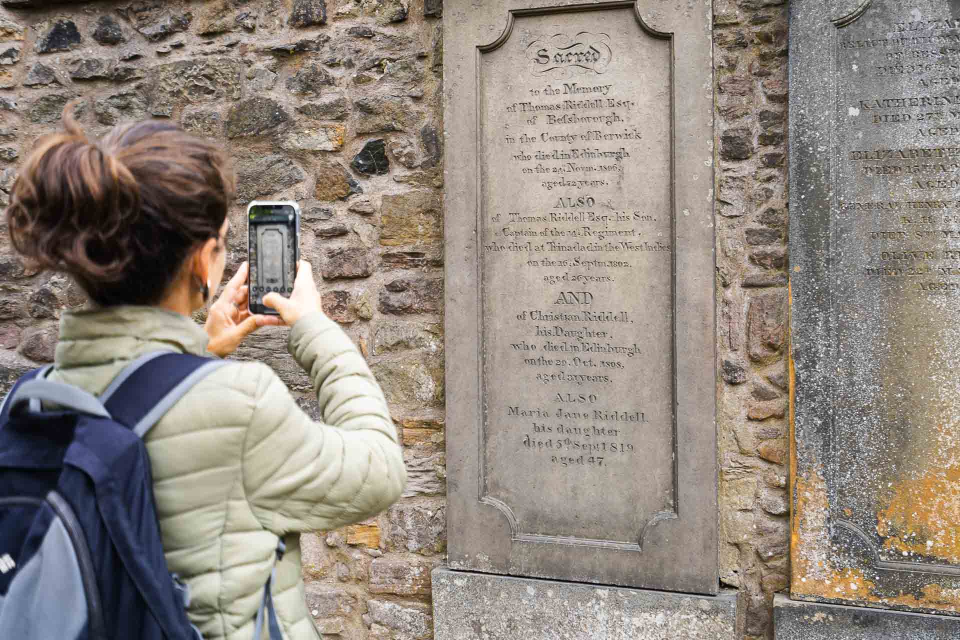 Cemetery gravestone with the Tom Riddle (Lord Voldmort)