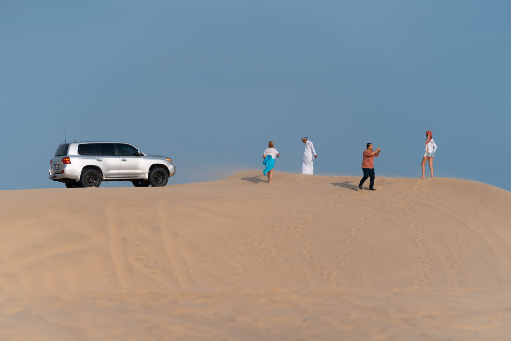 O passeio no deserto do Catar