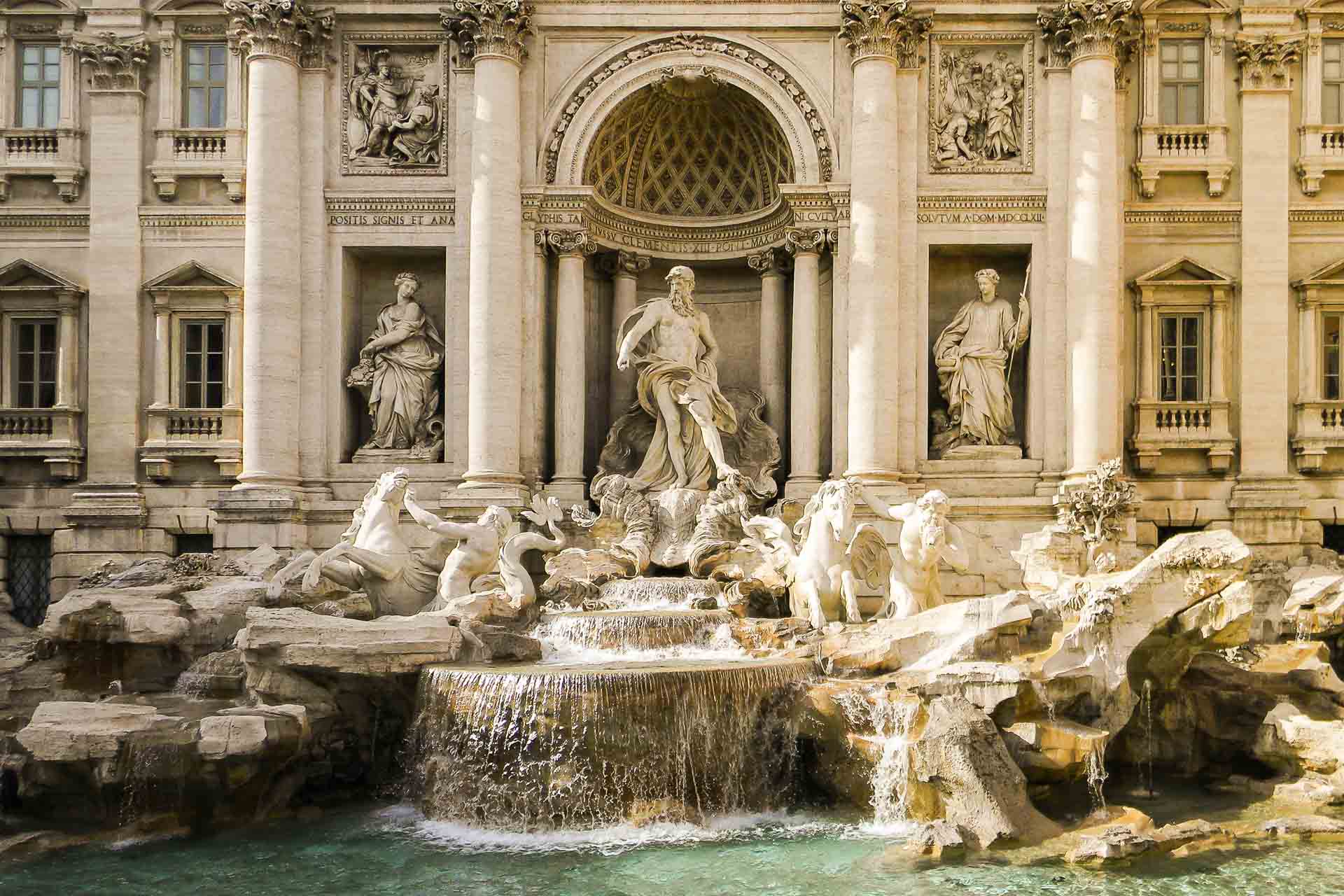 The Fontana di Trevi in Rome