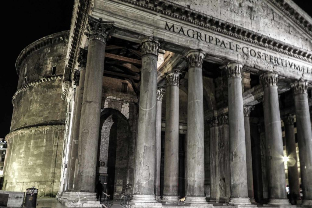 The Pantheon in Rome at night