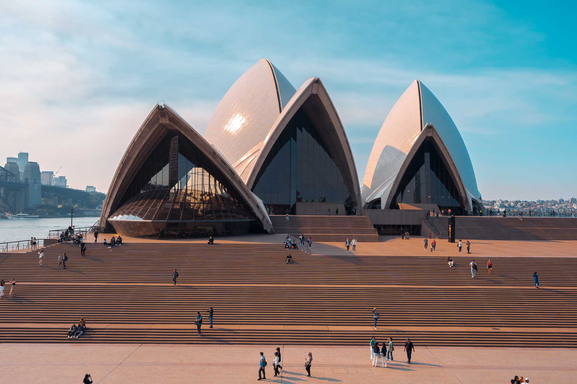 The facade of the Sydney Opera House and a fascinating fact about its tiles